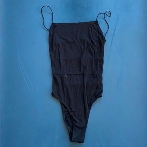 Backless scrappy bodysuit